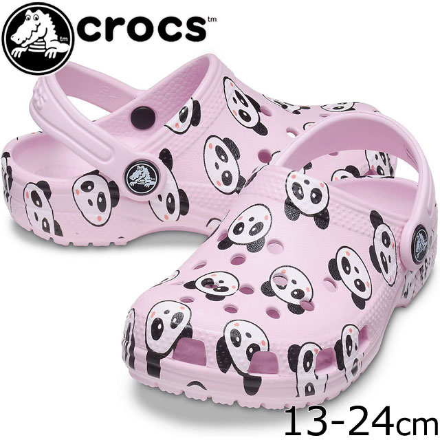 楽天市場 あす楽 クロックス Crocs 女の子 子供靴 ベビー キッズ ジュニア クロッグサンダル クラシック パンダ プリント クロッグ K カジュアルシューズ コンフォートシューズ 6gd バレリーナピンク 6999 送料無料 Evid 5 シューマートワールド