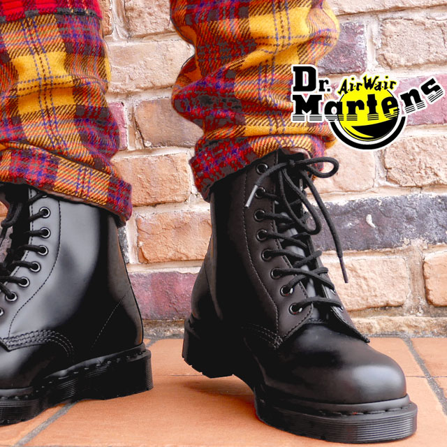 ドクターマーチン Dr.Martens メンズ レディース レースアップブーツ 1460 MONO 14353001 ブラック 送料無料 evid 最強翌日配送｜シューマートワールド