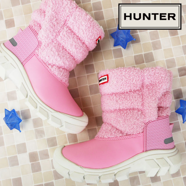 楽天市場 あす楽 ハンター Hunter 女の子 子供靴 キッズ ジュニア ブーツ キッズシェルパ スノーブーツ ウインターブーツ ショートブーツ 防寒 Kft5066her Bht ブラッシュソー 送料無料 Evid シューマートワールド