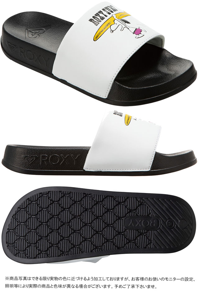 【あす楽】ロキシーROXYレディースシャワーサンダルピーナッツスリッピースヌーピーコラボシャワサンスライドサンダルカジュアルシューズRSD222512ブラック/ホワイト黒/白ホワイト/チャコール靴【送料無料】テレワーク在宅勤務evid|5