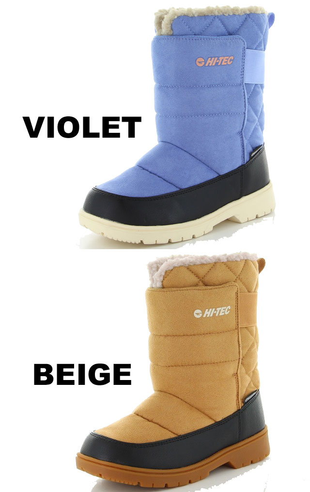 てなグッズや ハイテック Hi Tec 男の子 女の子 子供靴 キッズ ジュニア ウインターブーツ Julemand Boot 2 Wp スノーブーツ 防水 防寒 ボア Ht Kid42w バイオレット ベージュ ロングブーツ ロング丈 ミドル丈 ムーンスター Moonstar Evid Californiatidepools Com
