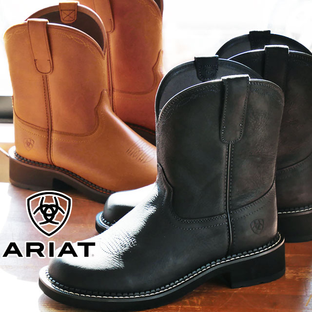 【楽天市場】アリアット ARIAT レディース ショートブーツ ファットベイビー レガシー ウエスタンブーツ 10038309 ブラック 黒