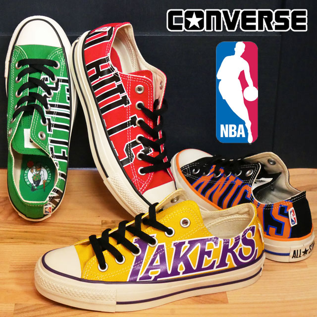 コンバース メンズ レディース スニーカー オールスター（R） NBA OX エヌビーエー コラボモデル ローカット カジュアルシューズ 31309391 レイカーズ 31309390 ブルズ 31309392 セルティックス 31309393 ニックス 靴 evid m-sg |6