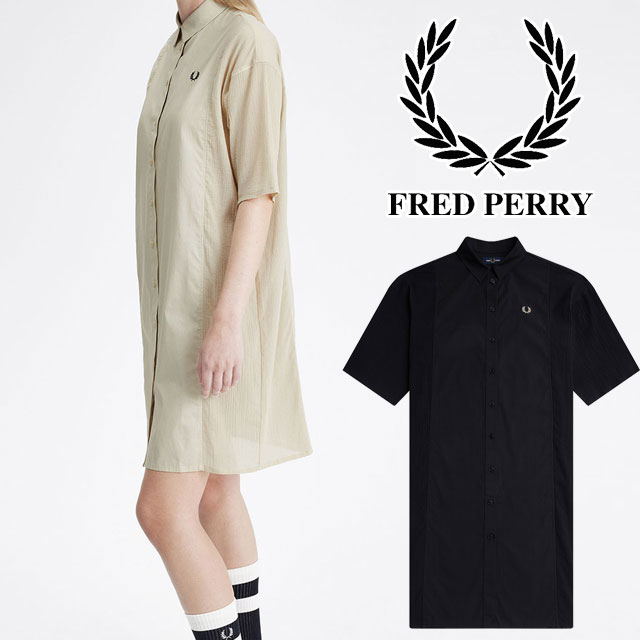 【新品】フレッドペリー　グラデーション　ノースリーブ　ポロ襟ワンピース Sleeveless Polo Dress／ノースリーブポロワンピース