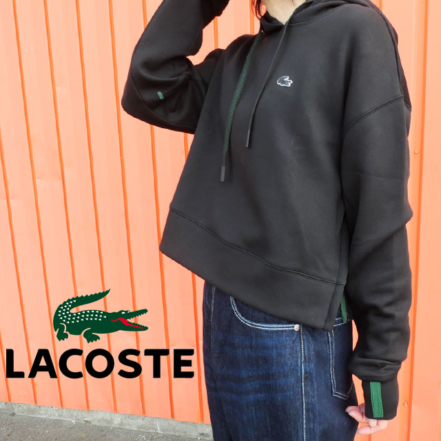 送料無料 長袖 レディース SS 春夏 新作 夏新作 秋新作 人気 流行 定番 2025 ラコステ LACOSTE SF0281 001 031 トップス ワイド＆クロップドフードスウェット フーディー プルオーバー ワンポイント ホワイト 白 ブラック 黒 服 楽天市場】ラコステ トップス ワイド＆クロップドフードスウェット