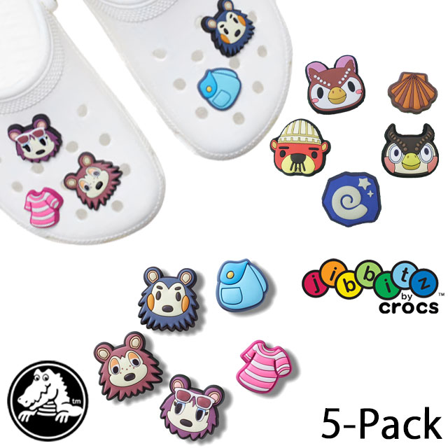 楽天市場】クロックス ジビッツ シューパーツ どうぶつの森 5個セット