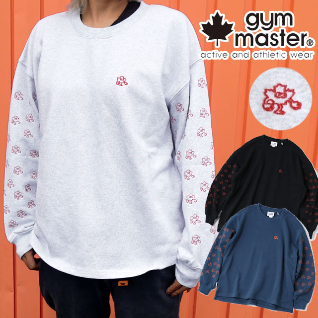 ＼ポイント7倍／ジムマスター トップス メンズ 10.3ozジムモンスター刺繍スウェットビッグTEE 長袖 トレーナー レディース アウトドア アパレル クルーネック カジュアル ウェア G621783 02 アッシュグレー 05 ブラック 56 グレイッシュブルー 服 送料無料 最強翌日配送 evid