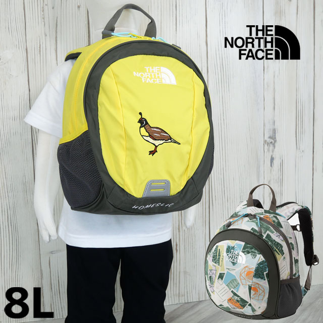 ザ・ノース・フェイス リュック キッズ K ホームスライス 8L バックパック チャイルド デイパック バック アウトドア BAG かばん キャンプ 遠足 通園 保育園 幼稚園 NMJ72361 バルーンイエロー ポストカードプリント 鞄 送料無料 最強翌日配送 evid