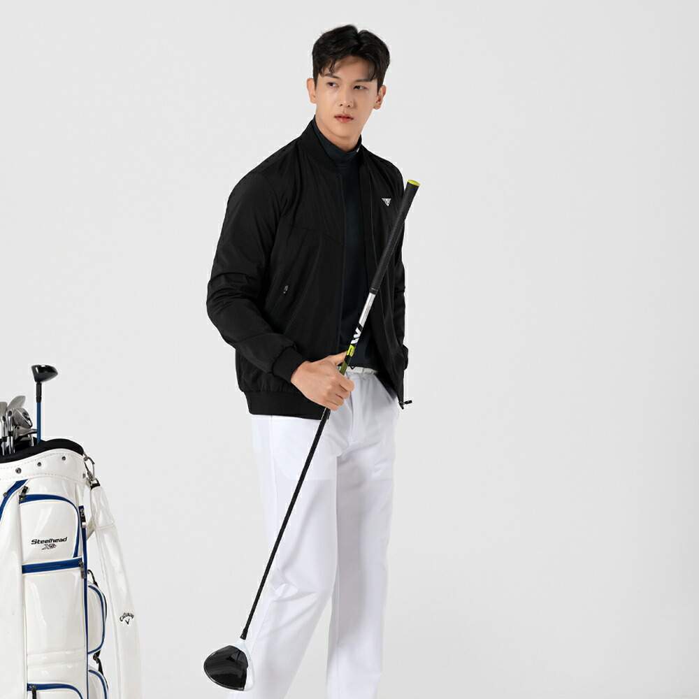 Downblow ゴルフウェア メンズ ブルゾン ジャンパー ジャケット アウター 韓国 おしゃれ シンプル ゴルフ テニス 春 秋 冬 セール Ceconsolidada Cl