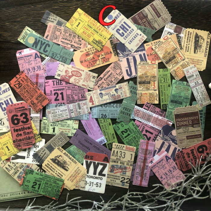 楽天市場 海外製 ヴィンテージデザインステッカー S41 30柄60枚入り 外国 パッケージ フライヤー 看板 スタンプ 数字 ナンバー チケット タグ 英字 レトロ アンティーク シール 手帳 Pales Chop