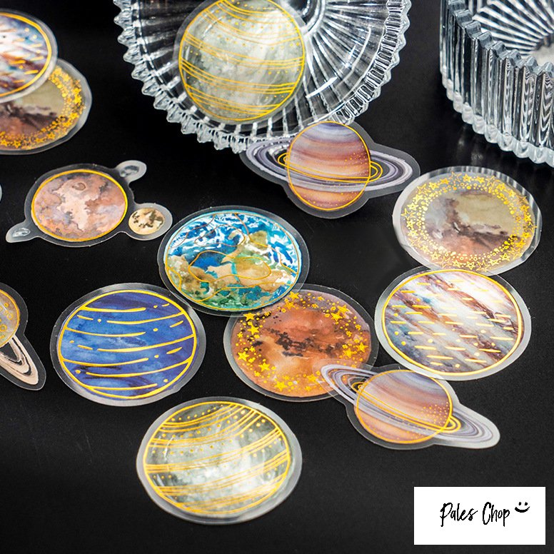 楽天市場】惑星☆ 付箋 30枚 3パターン (h4) 火星 水星 地球 月 星