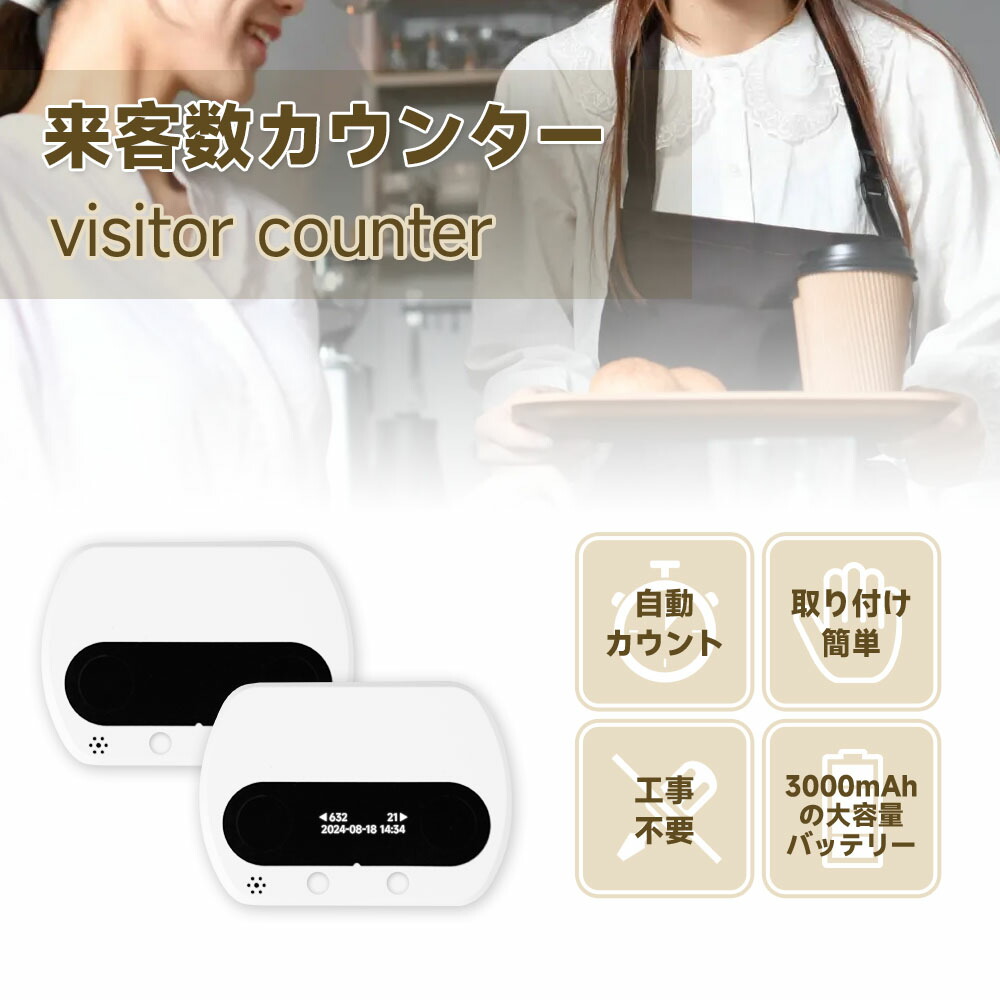 Kurflo 来客数カウンター 人数カウントセンサー 訪問者数自動カウンタ 通過人数 自動カウンター|SY店