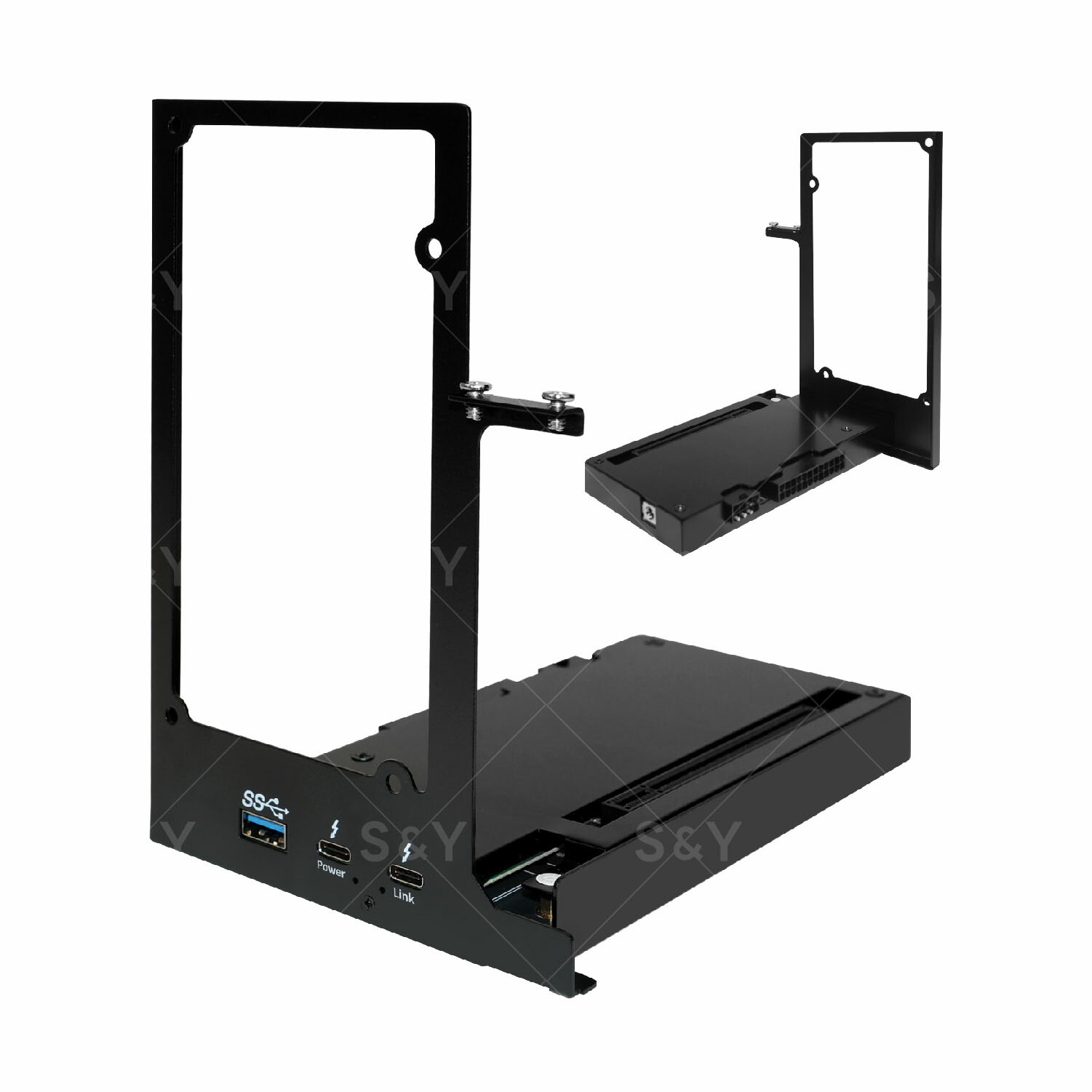 Kurflo ミニ eGPU エンクロージャー  Intel公認JHL7440申し受ける 40Gbps弾丸道路遷らす 85W PD逆申し受ける相応う PCIe x16相応う マルチos/デバイス取り替えっこ グラフィックドック/押しひろげるドック NVIDIA/AMD 両GPU相応う デイジーチェーン相応う PCアクセサリー-その他