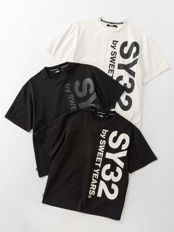 バーティカルロゴ Tシャツ◆VERTICAL LOGO TEE◆SY32 by SWEET YEARS エスワイサーティトゥバイスウィートイヤーズ [32-26SN1-40]
