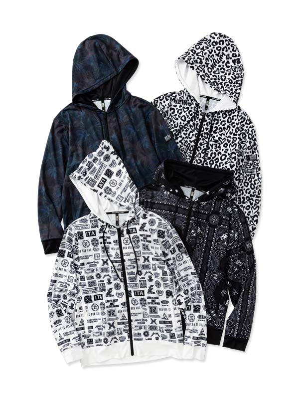 ジップフーディーグラフィックラッシュガード ◆RASH GUARD GRAPHIC ZIP HOODIE◆SY32 by SWEET YEARS エスワイサーティトゥバイスウィートイヤーズ [32-26SN1-44]