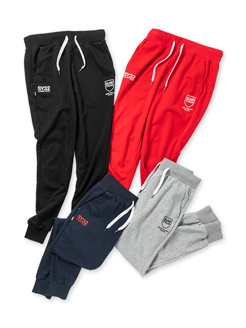 【14,300円&rarr;30%OFF】パンツ ロングパンツ スウェットパンツ スウェット シールドロゴ スリムシルエット S/M/L/XL/XXL LL/3L ◆SHIELD LOGO SWEAT PANTS◆ SY32 by SWEET YEARS エスワイサーティトゥバイスウィートイヤーズ [13069]｜SY32 by SWEET YEARS 公式ストア