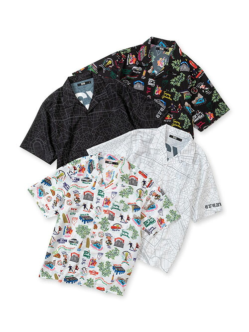 【30％OFF】シャツ 半袖シャツ オープンカラーシャツ 吸水速乾 S/M/L/XL/XXL LL/3L ◆GRAPHIC OPEN COLOR SHIRTS◆ SY32 by SWEET YEARS エスワイサーティトゥバイスウィートイヤーズ [13421]