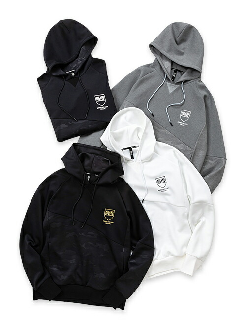 【百貨店SALE客体】汗水 パーカー ダンボール編み物◆DOUBLE KNIT EMBOSS CAMO SHIELD LOGOP/O HOODIE◆SY32 by SWEET YEARS エスワイサーティトゥバイスウィートイヤーズ [13510]