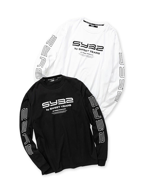 Tシャツ 長袖Tシャツ ロンT ルーズシルエット コットン S/M/L/XL/XXL LL/3L ◆LOOSE SILHOUETTE ACTIVE LOGO L/S TEE◆ SY32 by SWEET YEARS エスワイサーティトゥバイスウィートイヤーズ [13538J]