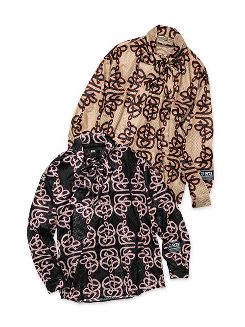 【17600→30%OFF】パターン柄 メッシュシャツ◆MESH SHIRTS◆SY32 by SWEET YEARS エスワイサーティトゥバイスウィートイヤーズ 岩谷俊和コラボ [14303IWY]