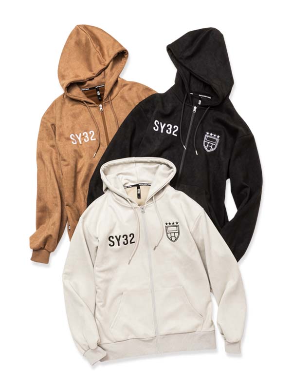 【17600円&rarr;30%OFF】スエード調 ジップフーディー◆ESTER SUEDE ZIP HOODIE◆SY32 by SWEET YEARS エスワイサーティトゥバイスウィートイヤーズ [14505]｜SY32 by SWEET YEARS 公式ストア