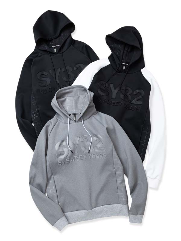 【17600円&rarr;30%OFF】ダブルニット プルオーバーフーディー◆DOUBLE KNIT EMBOSS GEOMETRY P/O HOODIE◆SY32 by SWEET YEARS エスワイサーティトゥバイスウィートイヤーズ [14506]｜SY32 by SWEET YEARS 公式ストア