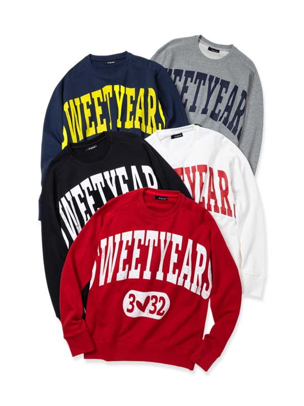 22000→30%OFF】【SWEET YEARS】カレッジスタイル クルーネック