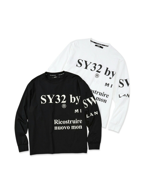 【百貨店SALE客体】セパレートグラフィック ロング衣袂ティーシャツ◆NEW SEPARATE GRAPHIC L/S TEE◆SY32 by SWEET YEARS  エスワイサーティトゥバイスウィートイヤーズ  [15504]