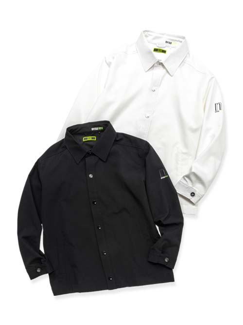 【30％OFF】ウーブン シャツジャケット[NERO]◆WOVAN DOUBLE CLOTH SHIRTS JK◆SY32 by SWEET YEARS エスワイサーティトゥバイスウィートイヤーズ [NE24S12]
