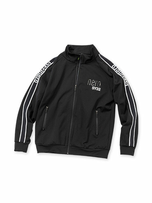 【50％OFF】ジャケット ウィンドジャケット プリファファスナー S/M/L/XL/XXL LL/3L ◆NERO LINE TAPE WOVEN WIND JK◆ SY32 by SWEET YEARS エスワイサーティトゥバイスウィートイヤーズ [NERO2308-1]