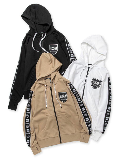【30％OFF】ジップパーカー フーディー スウェット 裏毛 S/M/L/XL/XXL LL/3L ◆LINE TAPE ZIP HOODIE◆ SY32 by SWEET YEARS エスワイサーティトゥバイスウィートイヤーズ [TNS1746] 9,841円