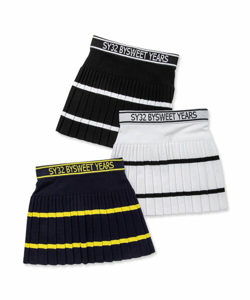 プリーツニットスカート[WOMEN\u0027S]◆SYG LOGO KNITTING SPRING SKIRT｜WOMEN\u0027S◆SY32 by SWEET YEARS GOLF[SYG-23S06W]