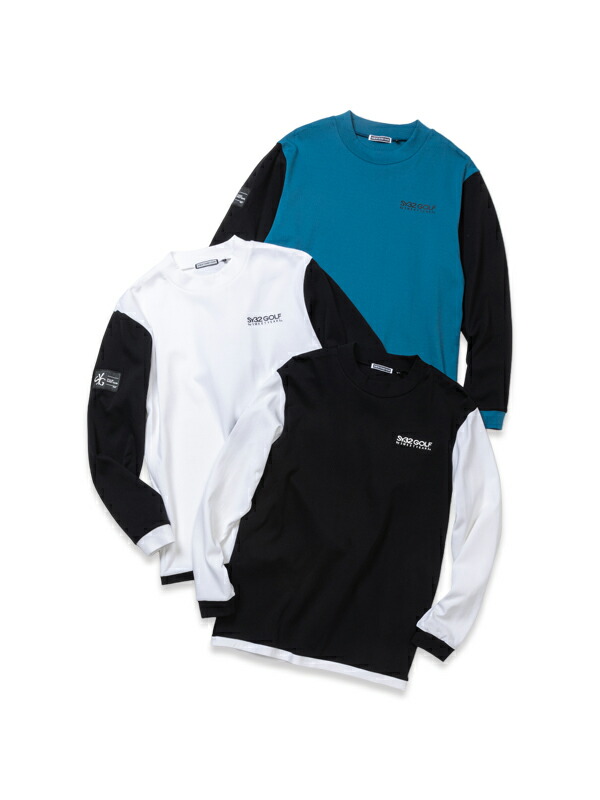 【30％OFF】ロングスリーブモックネック◆NYLON REVERSE MESH MOCK｜MEN'S◆SY32 by SWEET YEARS GOLF[SYG-24A001]
