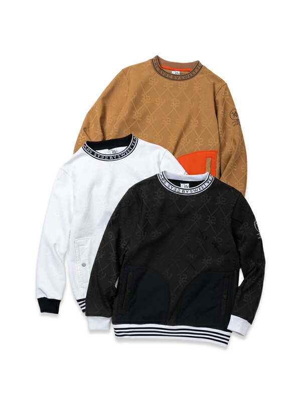 【27500円&rarr;30%OFF】ジャガード クルーネックシャツ◆BONDING SYG JAQUARD CREW NECK｜MEN'S◆SY32 by SWEET YEARS GOLF[SYG-24A036]｜SY32 by SWEET YEARS 公式ストア