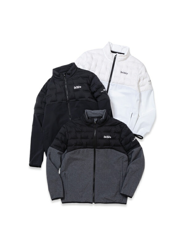 【百貨店SALE客体】ストームフリース ハイブリッドフルジップジャケット◆HYBRID STRETCH LIGHT DOWN JK｜MEN\u0027S◆SY32 by SWEET YEARS GOLF[SYG-24A053]