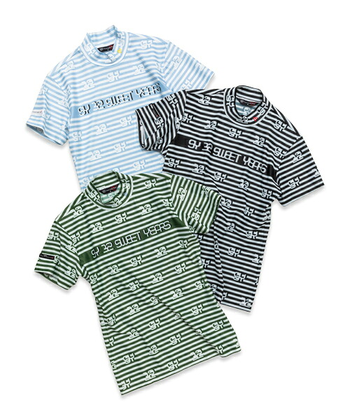 【17600円&rarr;30%OFF】SPIDER グラフィック モックネックシャツ◆CARVICO SPIDER BORDER MOCK｜WOMEN'S◆SY32 by SWEET YEARS GOLF[SYG-24S15W]｜SY32 by SWEET YEARS 公式ストア