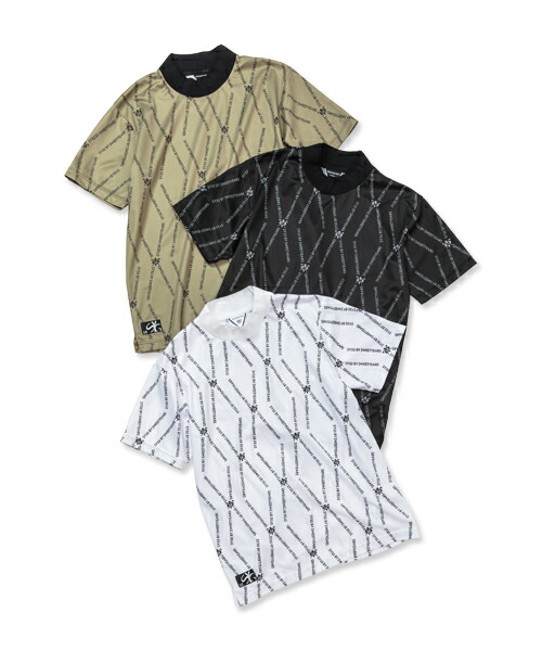 【30％OFF】総柄プリント モックネックシャツ◆MESH QD LIGHT GRAPHIC MOCK｜MEN'S◆SY32 by SWEET YEARS GOLF[SYG-24S17]