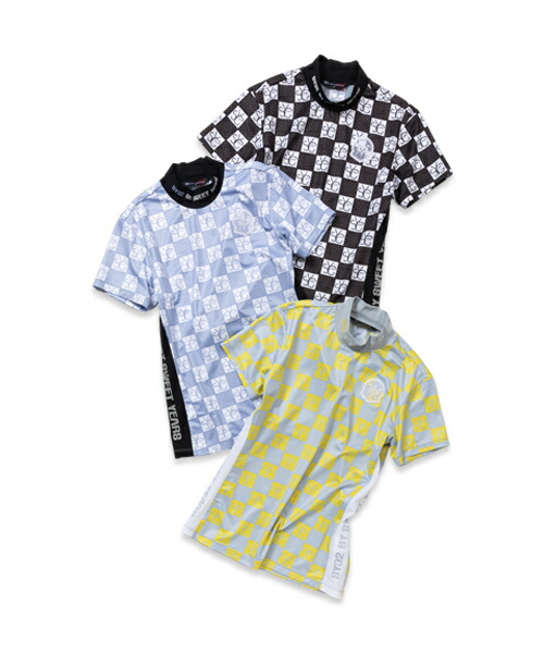 【百貨店SALE客体】メッシュドライモックネックシャツ[WOMEN\u0027S]◆GRID GRAPHIC MOCK NECK｜WOMEN\u0027S◆SY32 by SWEET YEARS GOLF[SYG-24SUM-29W]