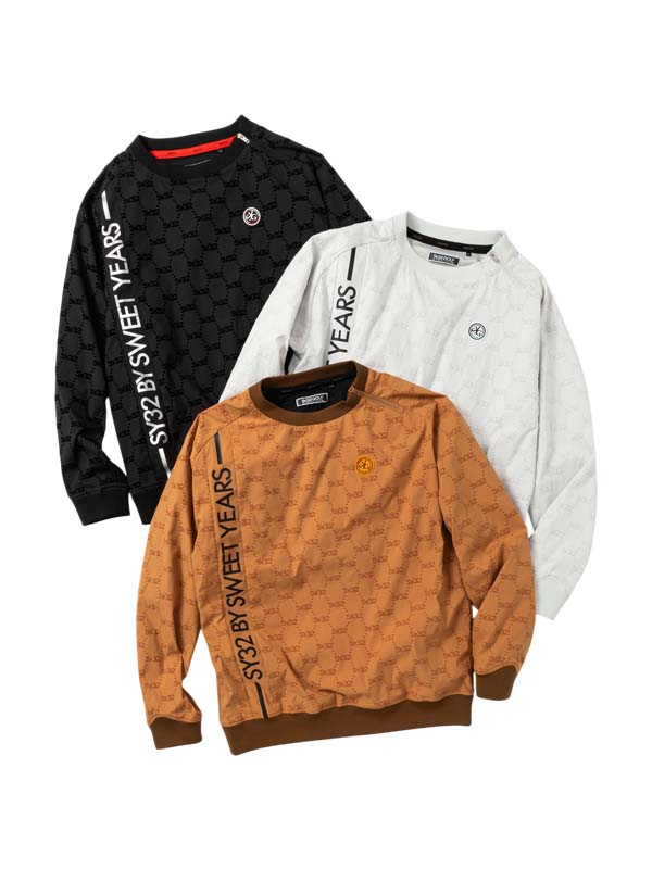 フロッキーウーブン ティーシャツプルオーバー◆FLOCKY  WOVEN STRECH  PISTE SHIRTS◆SY32 by SWEET YEARS GOLF[SYG-25A1-38]