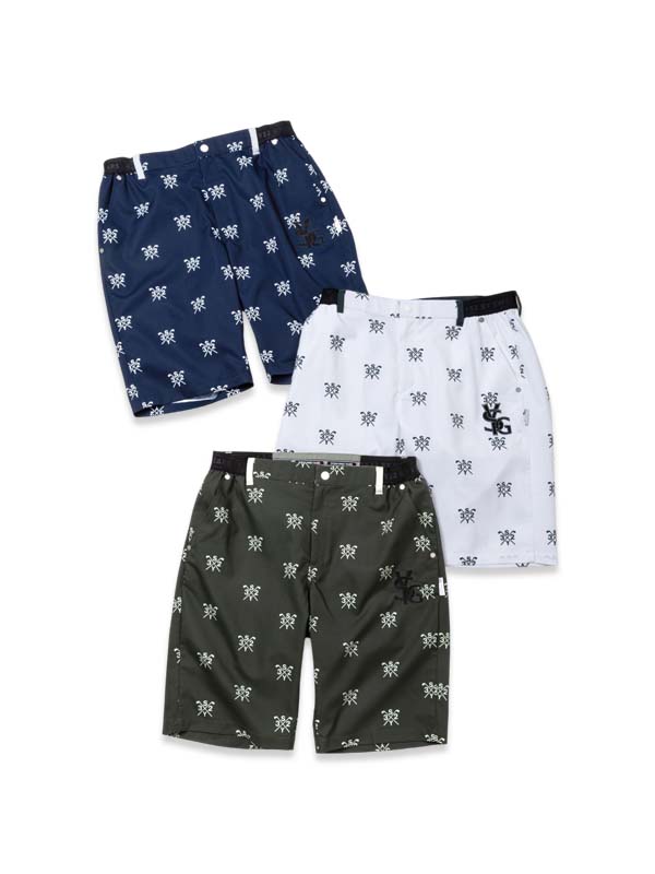 【22000円→30%OFF】クロスロゴ ショートパンツ◆CROSS LOGO GRAPHIC SHORTS｜MEN'S◆SY32 by SWEET YEARS GOLF[SYG-25S049]