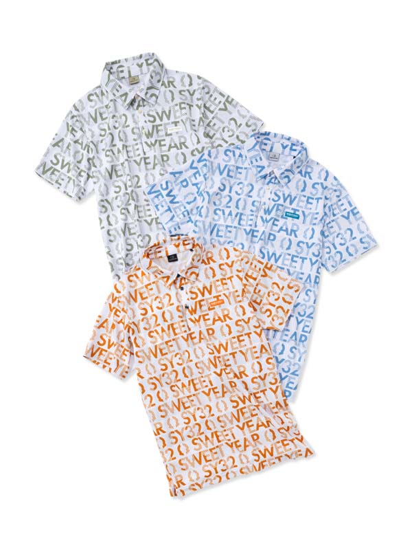 ロゴグラフィックポロシャツ◆LOGO GRAPHIC POLO◆SY32 by SWEET YEARS GOLF[SYG-26S1-22B]