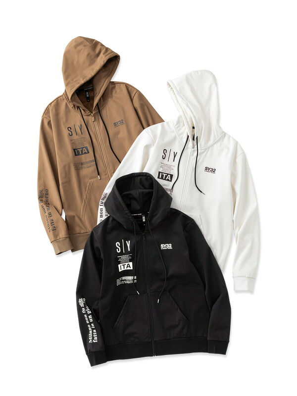 フリース ジップフーディー◆3 LAYER FLEECE LINING ZIP HOODIE◆SY32 by SWEET YEARS  エスワイサーティトゥバイスウィートイヤーズ  [15522-1]