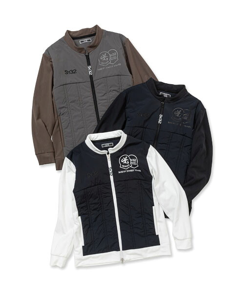 【28600円&rarr;50%OFF】ハイブリッドジャケット SY32ゴルフ 男性◆LIGHT HYBRID WARMER JK◆SY32 by SWEET YEARS GOLF[SYG-23A009ABS]｜SY32 by SWEET YEARS 店