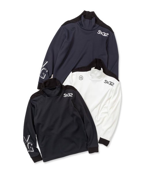 ハイネックプルオーバー マルチ伸ばすこと原料品◆LIGHT STRETCH HIGH NECK SHIRTS｜MEN\u0027S◆SY32 by SWEET YEARS GOLF[SYG-23A03]