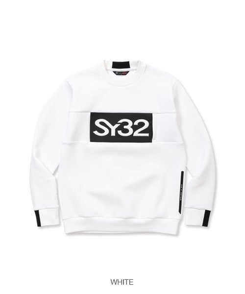 【20900円→50%OFF】スウェット 長袖 プルオーバー ストレッチダンボール素材 男性 ポリエステル ゴルフ M/L/XL ◆DOUBLE FACE CARDBOARD SWEAT◆ SY32 by SWEET YEARS GOLF|SY32 by SWEET YEARS 店
