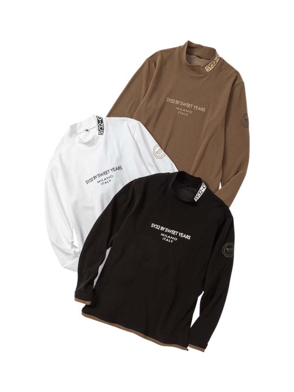 フリース ミニパイル モックネックシャツ◆FLEECE MINI PILE MOCK NECK◆SY32 by SWEET YEARS GOLF[SYG-25A1-04]