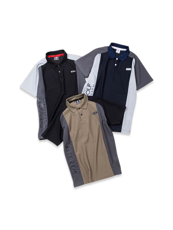 【OPEN祝する引き換え証散り散り中】3D人間の顔 メッシュスポーツシャツ◆3D-FACE PANEL POLO｜MEN\u0027S◆SY32 by SWEET YEARS GOLF[SYG-25S019]