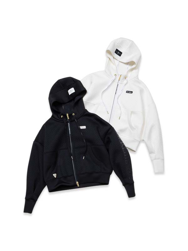 【OPEN不死化クーポン券別れ別れ中】ダンボール編み物 フルジップフーディー◆PUNCHING DOT ZIP HOODIE｜WOMEN\u0027S◆SY32 by SWEET YEARS GOLF[SYG-25S04W]