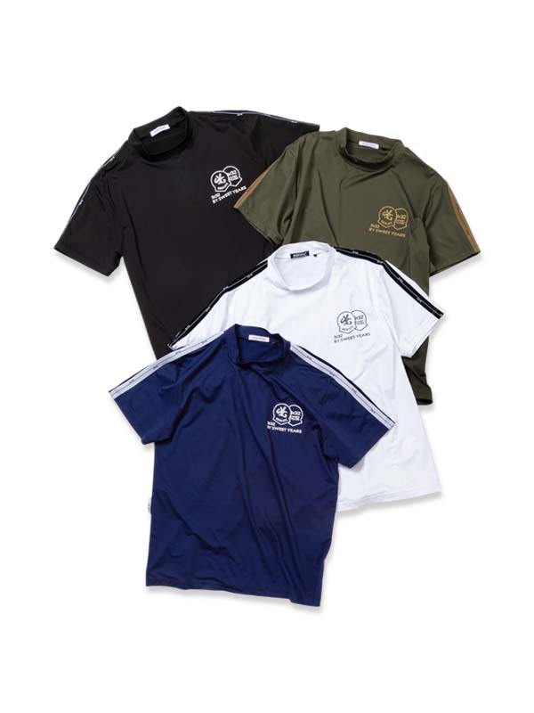 イタリア共和国JERSEY LOMELLINA WONDER モックネックシャツ◆JL WONDER LINE MOCK｜MEN\u0027S◆SY32 by SWEET YEARS GOLF[SYG-25SABS014]