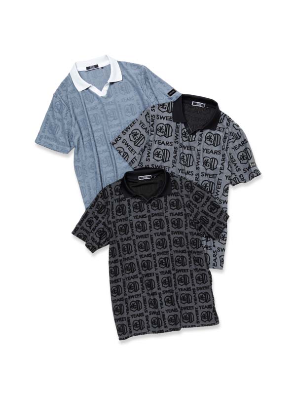【20900円&rarr;30%OFF】パイルジャガード オープンカラーポロ◆ORIGINAL BOX PILE JQ OPEN POLO｜MEN'S◆SY32 by SWEET YEARS GOLF[SYG-25SABS028]｜SY32 by SWEET YEARS 店